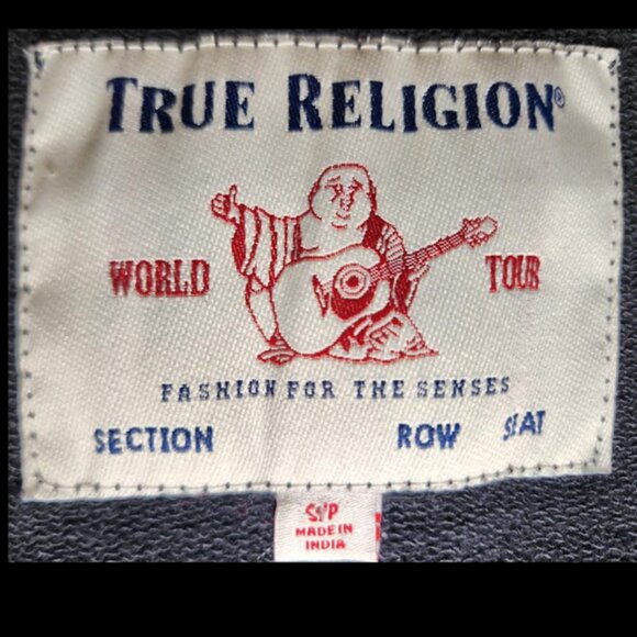 True Religion - Hoodie & Sweatpants (2-PC) - Black & Gold - NEW w/tags - Picture 6 of 11